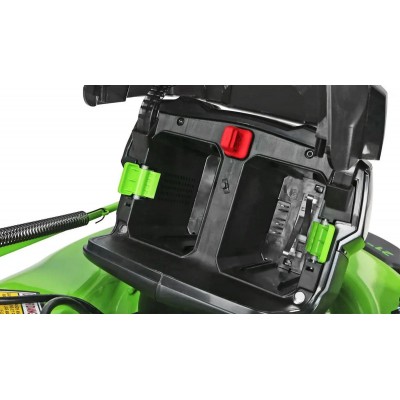 Газонокосилка аккумуляторная GREENWORKS GC82LM51SP2, 51см, самоходная, 5Ач, с ЗУ [2515907ub]