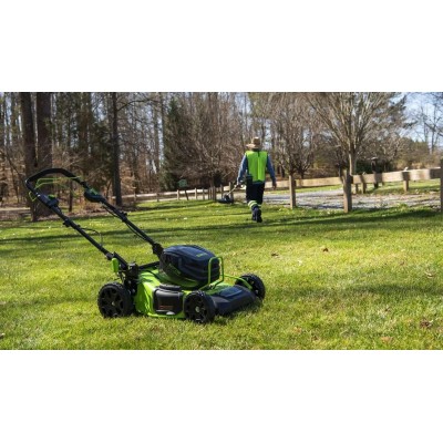 Газонокосилка аккумуляторная GREENWORKS GC82LM51SP2, 51см, самоходная, 5Ач, с ЗУ [2515907ub]
