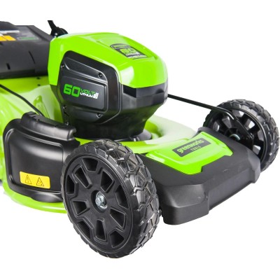Газонокосилка аккумуляторная GREENWORKS GD60LM46HP, 46см, несамоходная, без АКБ, без ЗУ [2502807]