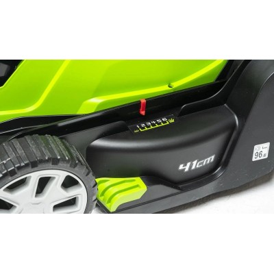 Газонокосилка аккумуляторная GREENWORKS G24X2LM41, 41см, 4Ач, с ЗУ [2512607ud]