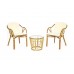Комплект террасный Tetchair AKIRA /с подушкой/ skin rattan eco, 54x60x78см / D46x40см, Natural (натуральный) 12993