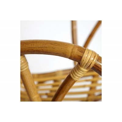 Комплект террасный Tetchair AKIRA /с подушкой/ skin rattan eco, 54x60x78см / D46x40см, Natural (натуральный) 12993