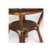 Комплект террасный Tetchair ANDREA (стол кофейный со стеклом + 2 кресла + подушки) ротанг, 64x67x92см / D60x55, Pecan Washed (античн. орех) 12994