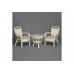 Комплект террасный Tetchair ANDREA (стол кофейный со стеклом + 2 кресла + подушки) ротанг, 64x67x92см / D60x55, TCH White (белый) 13337