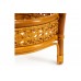 Комплект Tetchair PELANGI 02/15 стол со стеклом, 4 кресла без подушек, ротанг, мед 10084