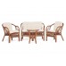 Комплект Tetchair NEW BOGOTA диван, 2 кресла, стол со стеклом, с подушками, ротанг 10085