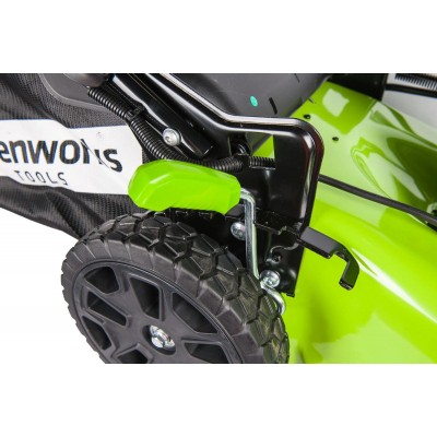 Газонокосилка аккумуляторная GREENWORKS GD60LM46HP, 46см, несамоходная, без АКБ, без ЗУ [2502807]