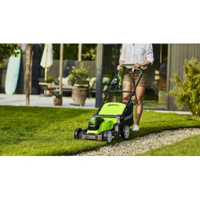 Газонокосилка аккумуляторная GREENWORKS G24X2LM41, 41см, 4Ач, с ЗУ [2512607ud]