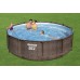 Bestway 56709 BW Каркасный бассейн Steel Pro Max 366х100см Ротанг 9150л, фил.-насос 2006л/ч, лестница