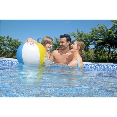 Bestway 5612Z BW Каркасный бассейн Steel Pro Max 488х122см, 19480л, фил.-насос 5678л/ч, лестница, тент