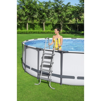 Bestway 5612Z BW Каркасный бассейн Steel Pro Max 488х122см, 19480л, фил.-насос 5678л/ч, лестница, тент