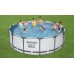 Bestway 5612X BW Каркасный бассейн Steel Pro Max 427х122см, 15232л, фил.-насос 3028л/ч, лестница, тент