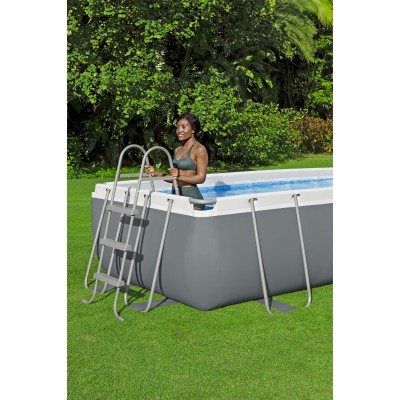Bestway 56442 BW Каркасный бассейн Power Steel 404х201х100см, 6478л, песч.фил.-нас. 2006л/ч, лестница