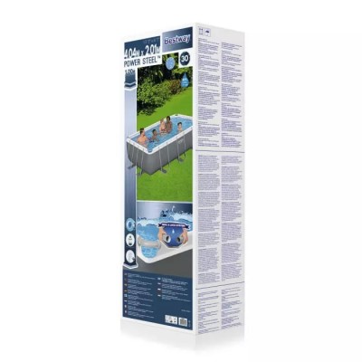 Bestway 56442 BW Каркасный бассейн Power Steel 404х201х100см, 6478л, песч.фил.-нас. 2006л/ч, лестница