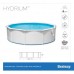 Bestway 56384 BW Стальной бассейн Hydrium 460х120см, 17430л, песч.фил.-нас. 5678л/ч, лестн., тент, подст.