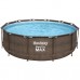 Bestway 5617V BW Каркасный бассейн Steel Pro 5617V BW, 366х122см Ротанг, 10250л, фил.-насос 2006л/ч, лестн., тент