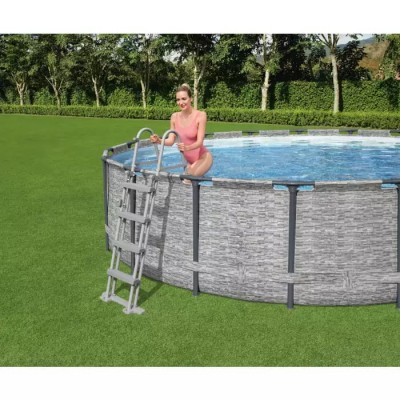 Bestway 5618Y BW Каркасный бассейн Steel Pro MAX 549х122см, 23062л, фил.-насос 5678л/ч, лестница, тент