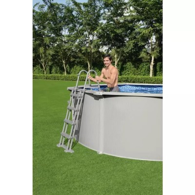 Bestway 56384 BW Стальной бассейн Hydrium 460х120см, 17430л, песч.фил.-нас. 5678л/ч, лестн., тент, подст.