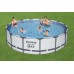 Bestway 56488 BW Каркасный бассейн Steel Pro Max 457х107см, 14970л, фил.-насос 3028л/ч, лестница, тент