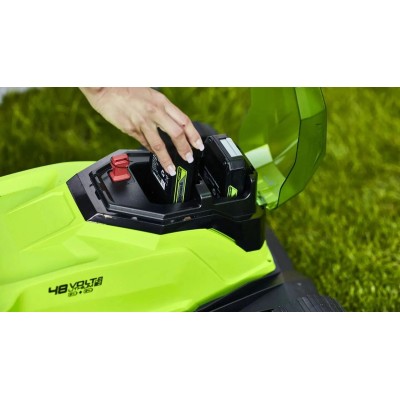 Газонокосилка аккумуляторная GREENWORKS G24X2LM41, 41см, 4Ач, с ЗУ [2512607ud]