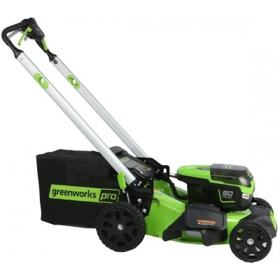 Газонокосилка аккумуляторная GREENWORKS GD60LM51SPK4, 51см, самоходная, 4Ач, с ЗУ [2514307ub]