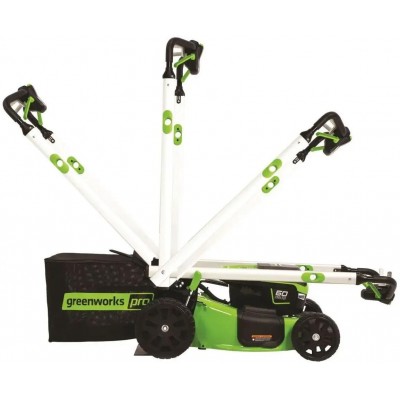 Газонокосилка аккумуляторная GREENWORKS GD60LM51SPK4, 51см, самоходная, 4Ач, с ЗУ [2514307ub]